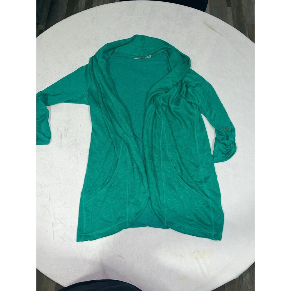 Chico’s sz 0 green cardigan